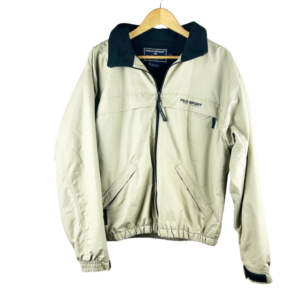 Vintage 90s POLO by Ralph Lauren Polo Sport Tan Bomber Jacket